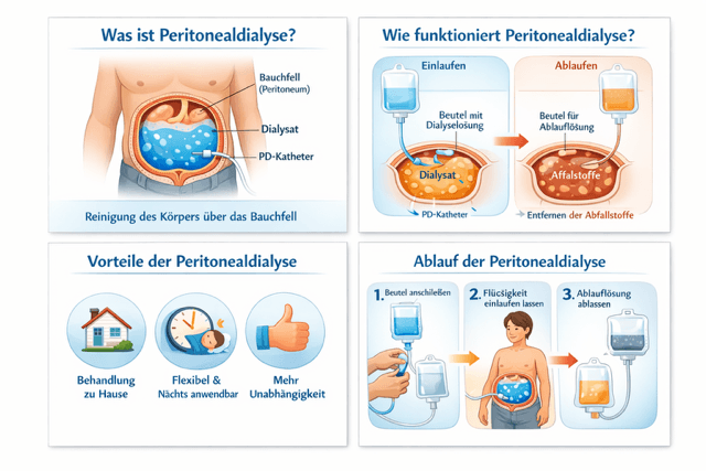 Durchführung der Peritonealdialyse (CAPD) servicebild