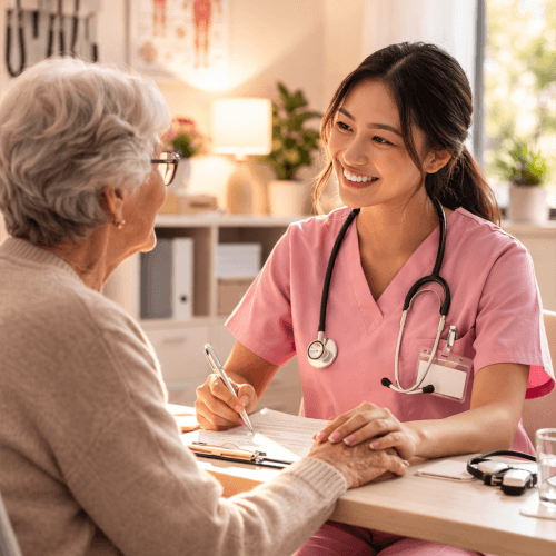 Abbildung einer individuellen ärztlichen Beratung